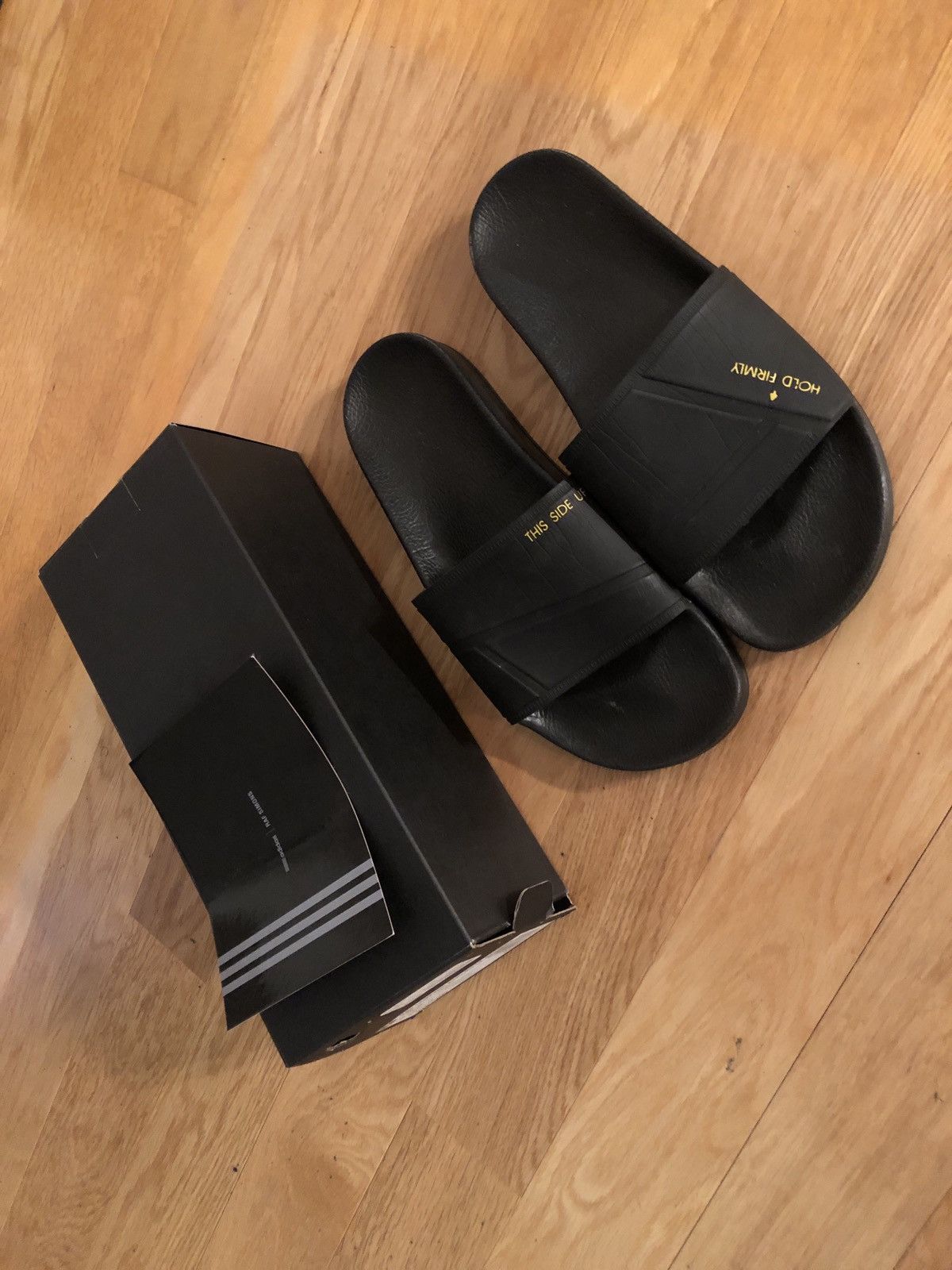 raf simons adidas flip flops