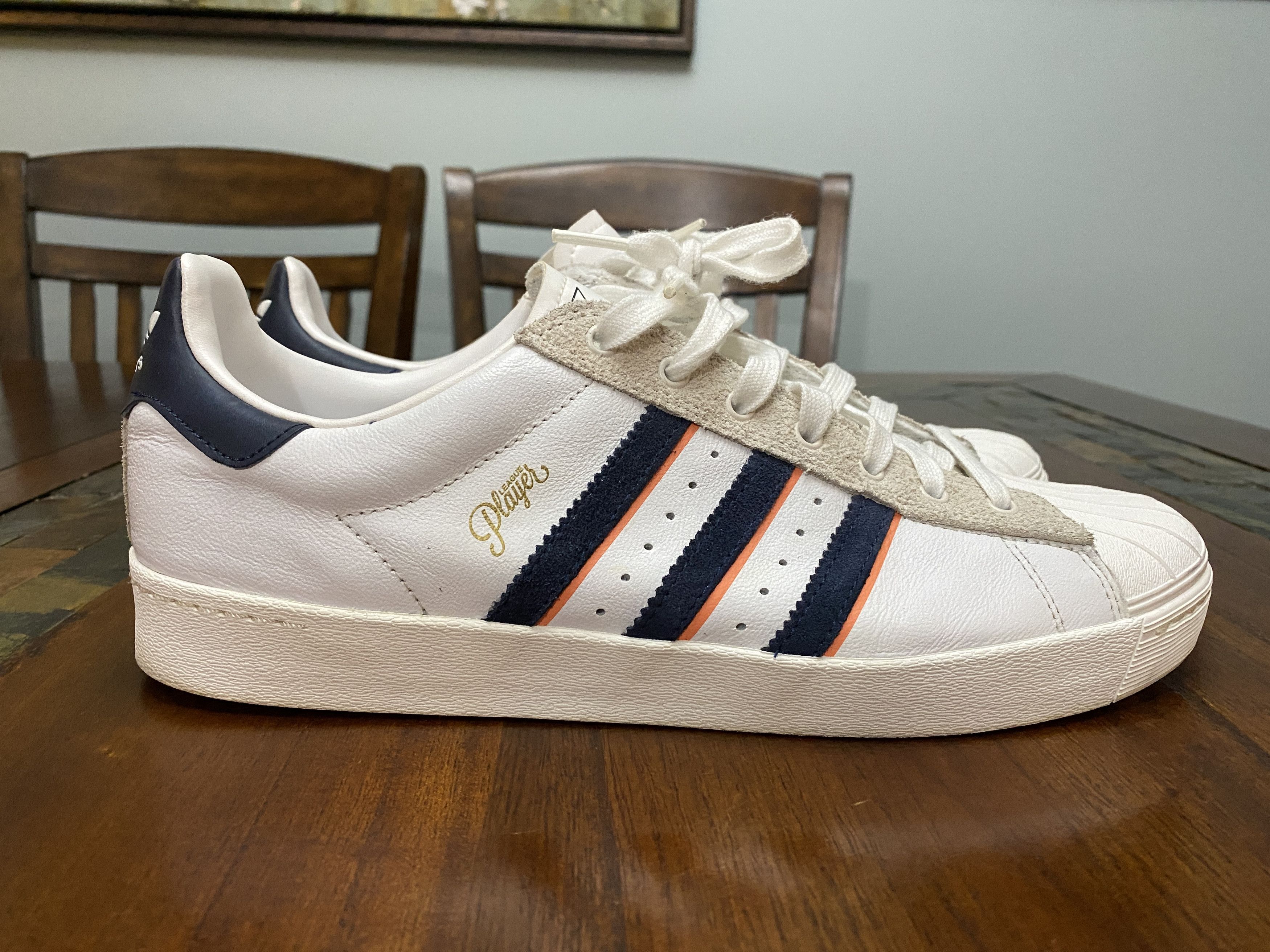 adidas gazelle silver green womens ADIDAS GAZELLE SUPER ALLTIMERS Size 10.5 White Solid Leather Lace Up  Sneakers  Sui Generis Designer Consignment