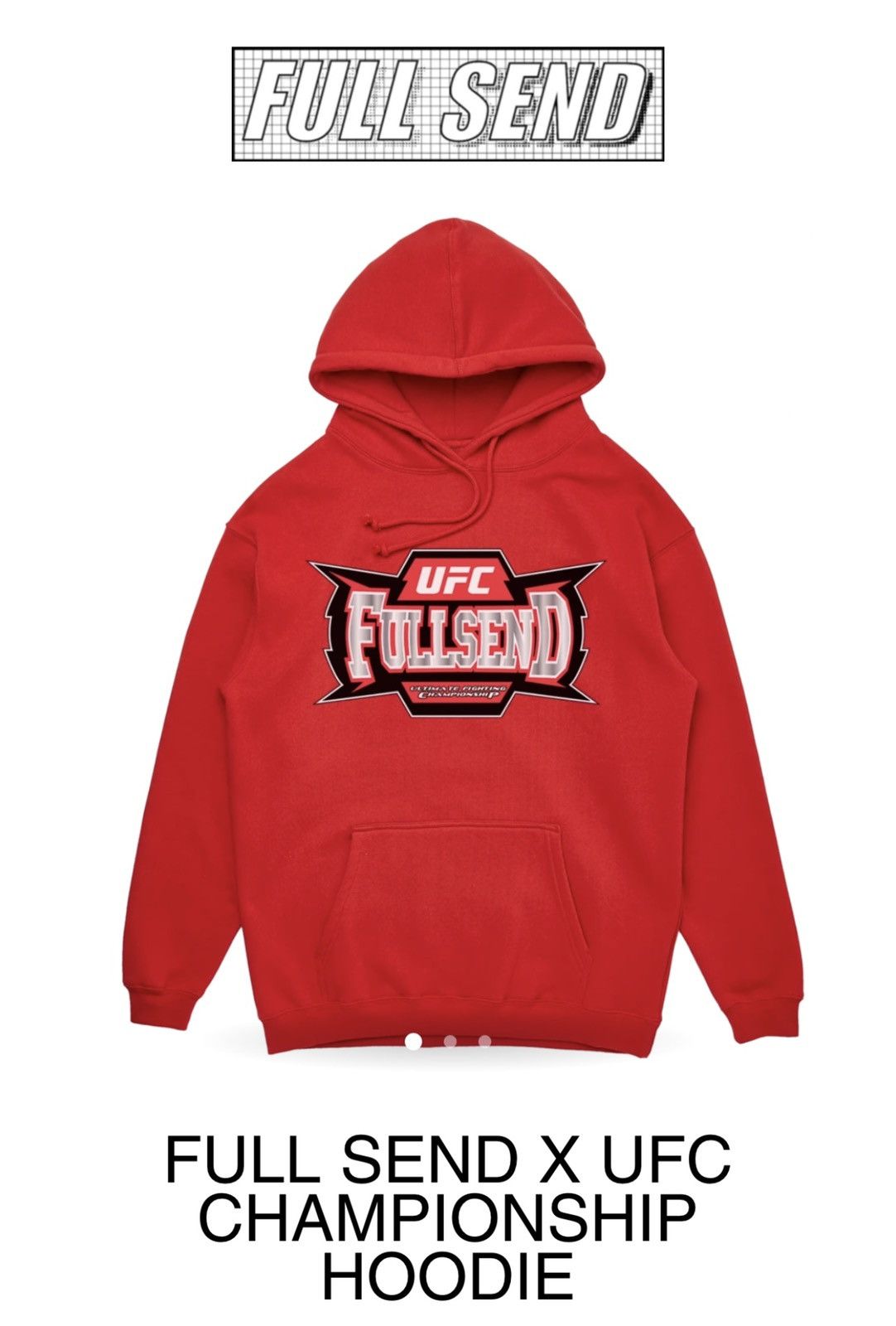 Full Send by Nelk Boys Full Send X UFC Championship Hoodie | Grailed