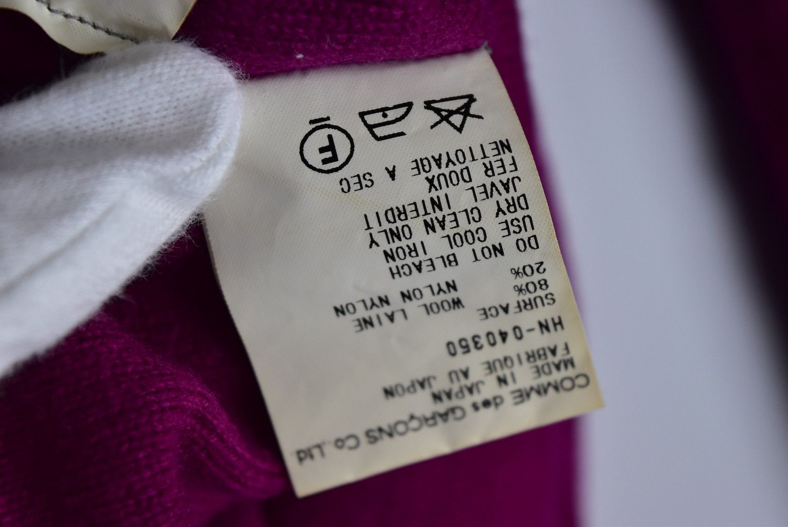 Comme des Garcons COMME des GARCONS / Purplepink Sweater / 11425 - 0113 53 Size US M / EU 48-50 / 2 - 6 Thumbnail