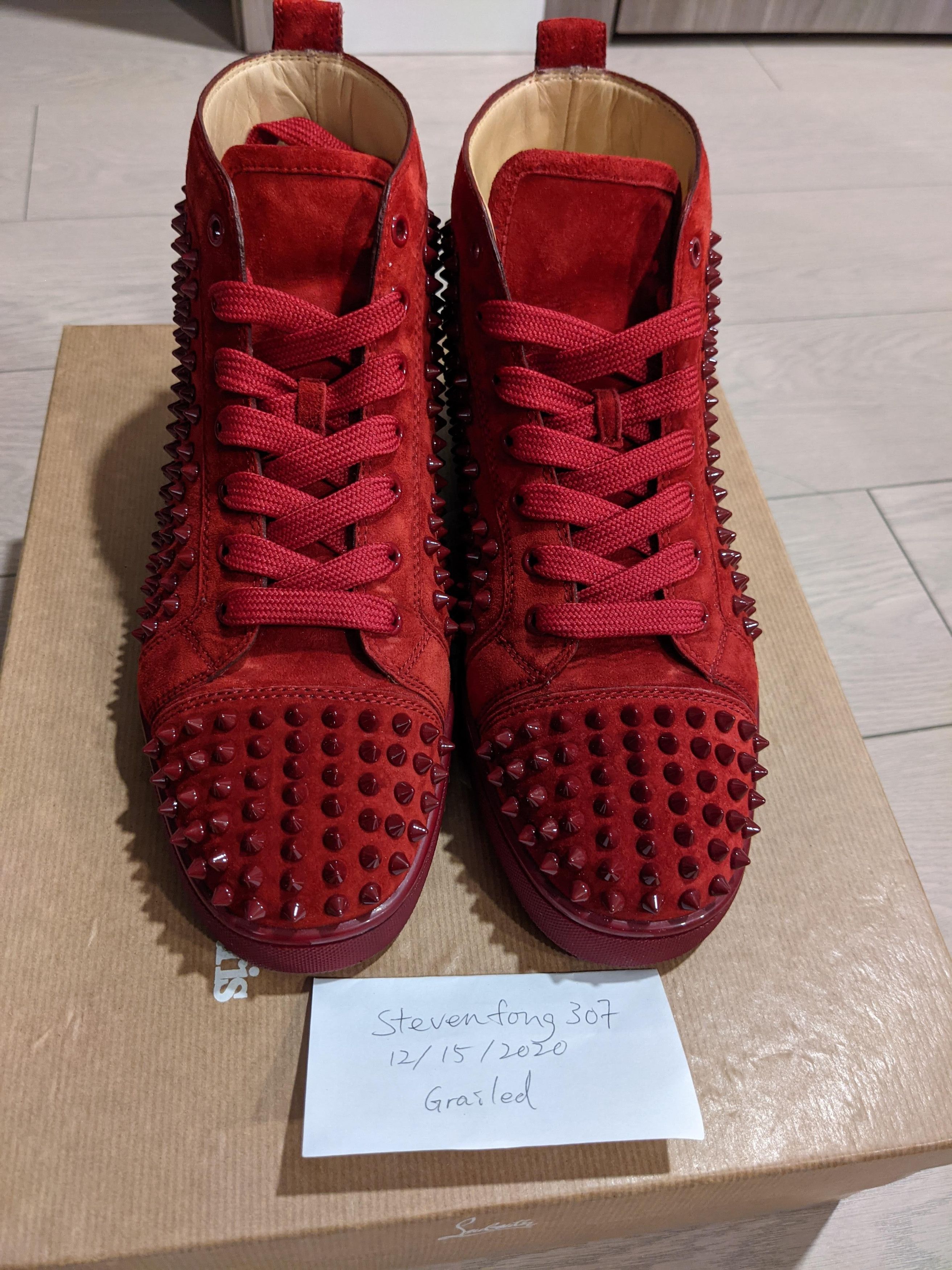 【クリスチャンルブタン】LOUIS SPIKES スニーカー Size 41 Christian Louboutin Blue Leather Louis Spikes Sneakers Size 41 | eBay