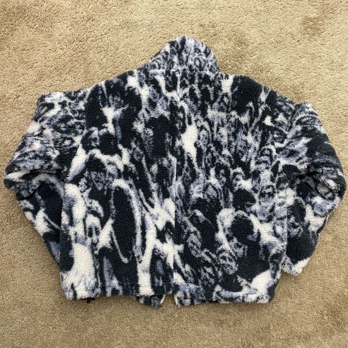 Japanese Brand Absolutely Fucking Bitch 1969 Print Boa Fleece