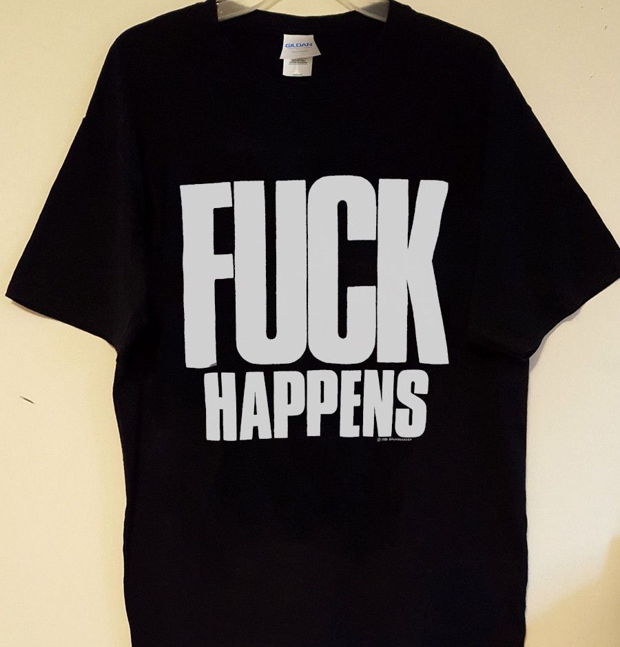 Band Tees × Streetwear × Tour Tee Rare “FUCK HAPPENS Band Tees × Streetwear × Tour Tee Rare “FUCK HAPPENS