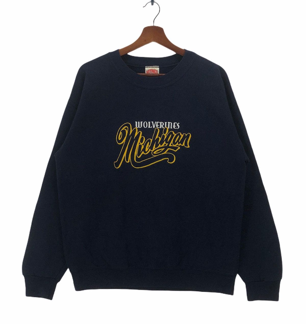 Vintage Vintage 90s Wolverines Michigan Crewneck Size US M / EU 48-50 / 2 - 1 Thumbnail