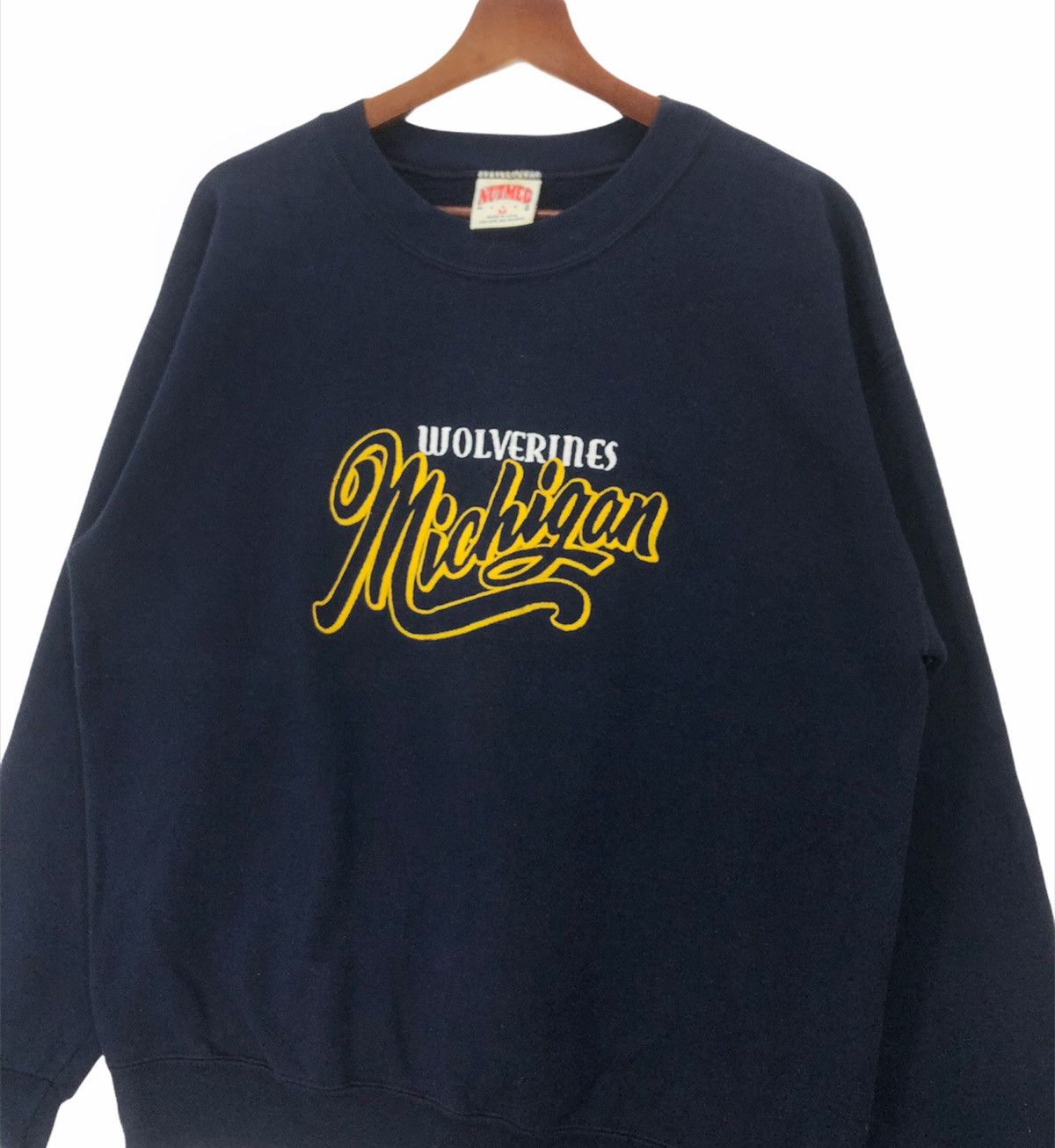 Vintage Vintage 90s Wolverines Michigan Crewneck Size US M / EU 48-50 / 2 - 2 Thumbnail