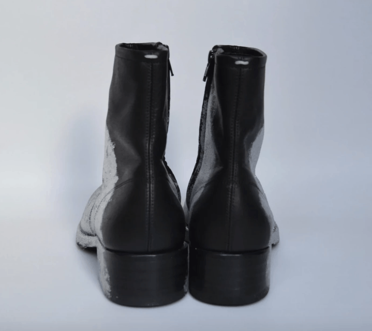 Maison Margiela A/W 17 Painted Biker Boots RARE Size US 10 / EU 43 - 6 Thumbnail