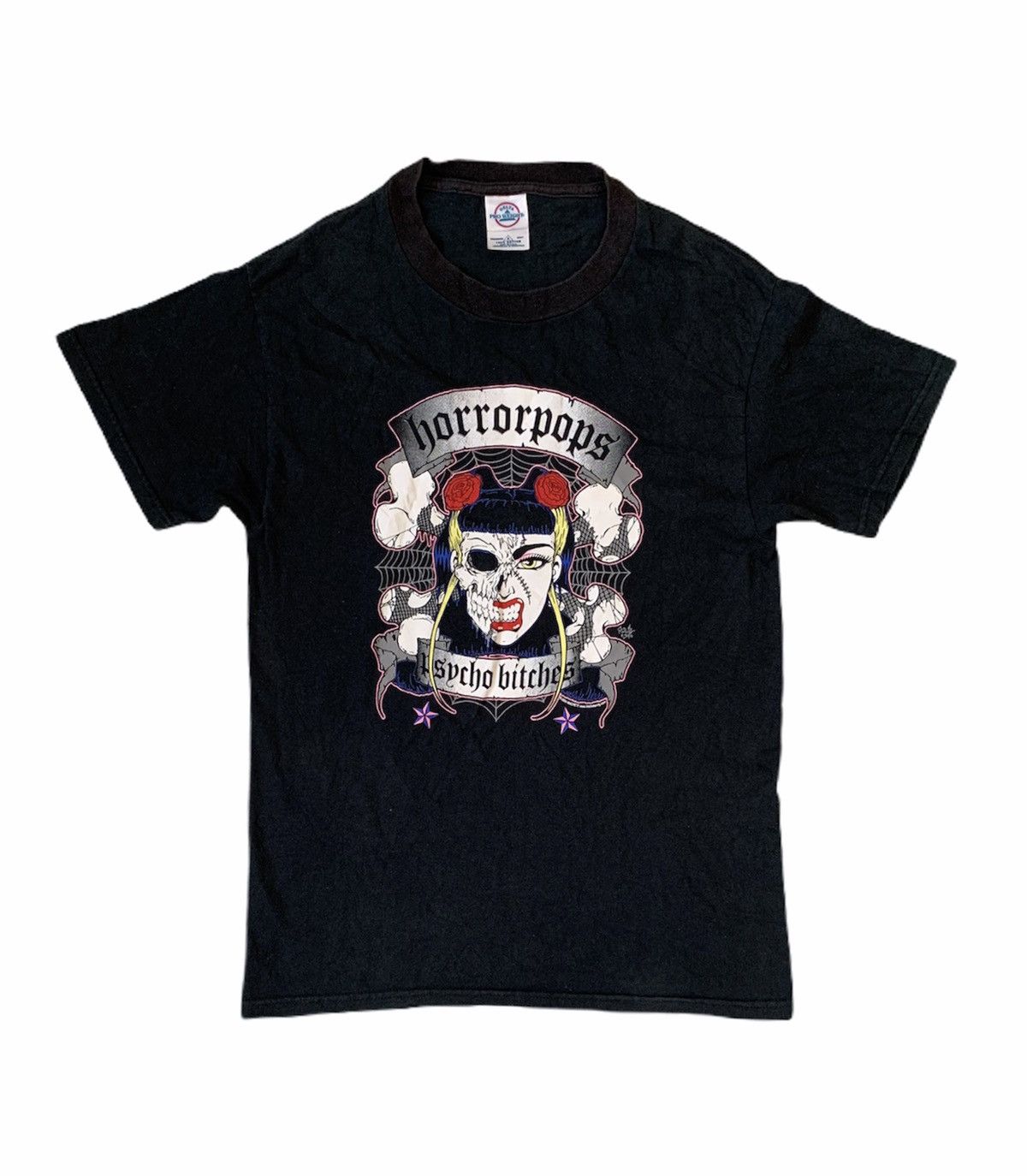 vintage Horrorpops psycho bitches punk danish band t shirt