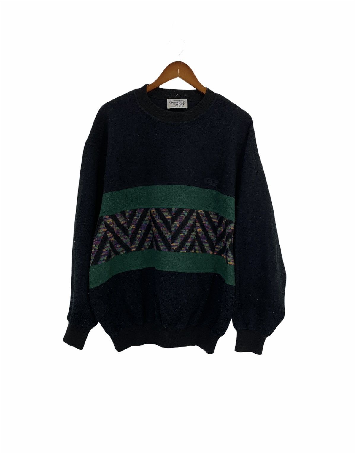 Missoni Made in Italy Missoni Fleece Sweatshirt Art Design Size US L / EU 52-54 / 3 - 1 Thumbnail