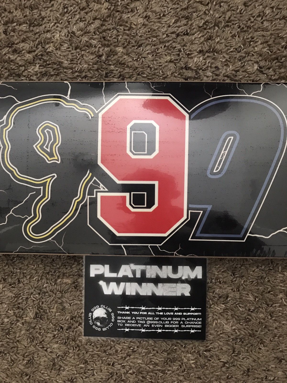 999 Club *FINAL DROP* JUICE WRLD 999 RARE SKATEBOARD DECK Grailed