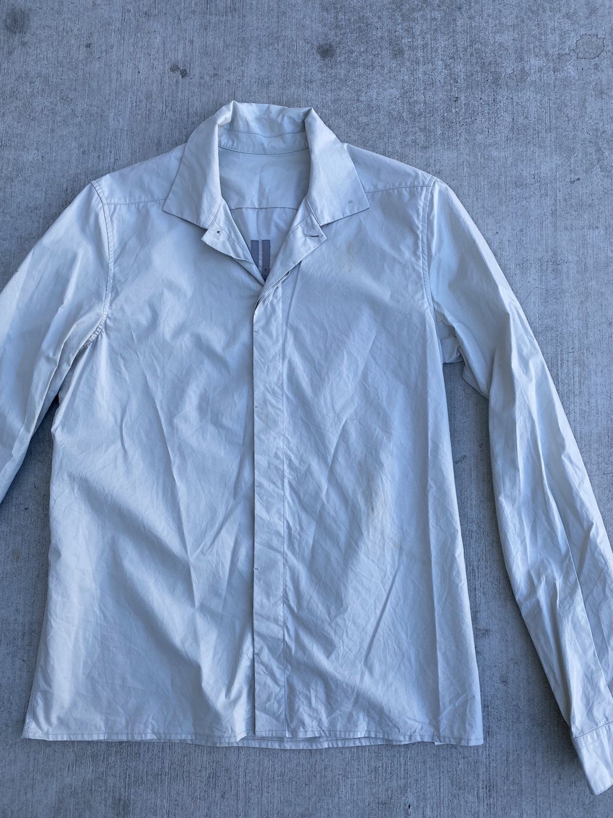Rick Owens OFFER SS 2019 Babel Revere Collar Shirt | Grailed