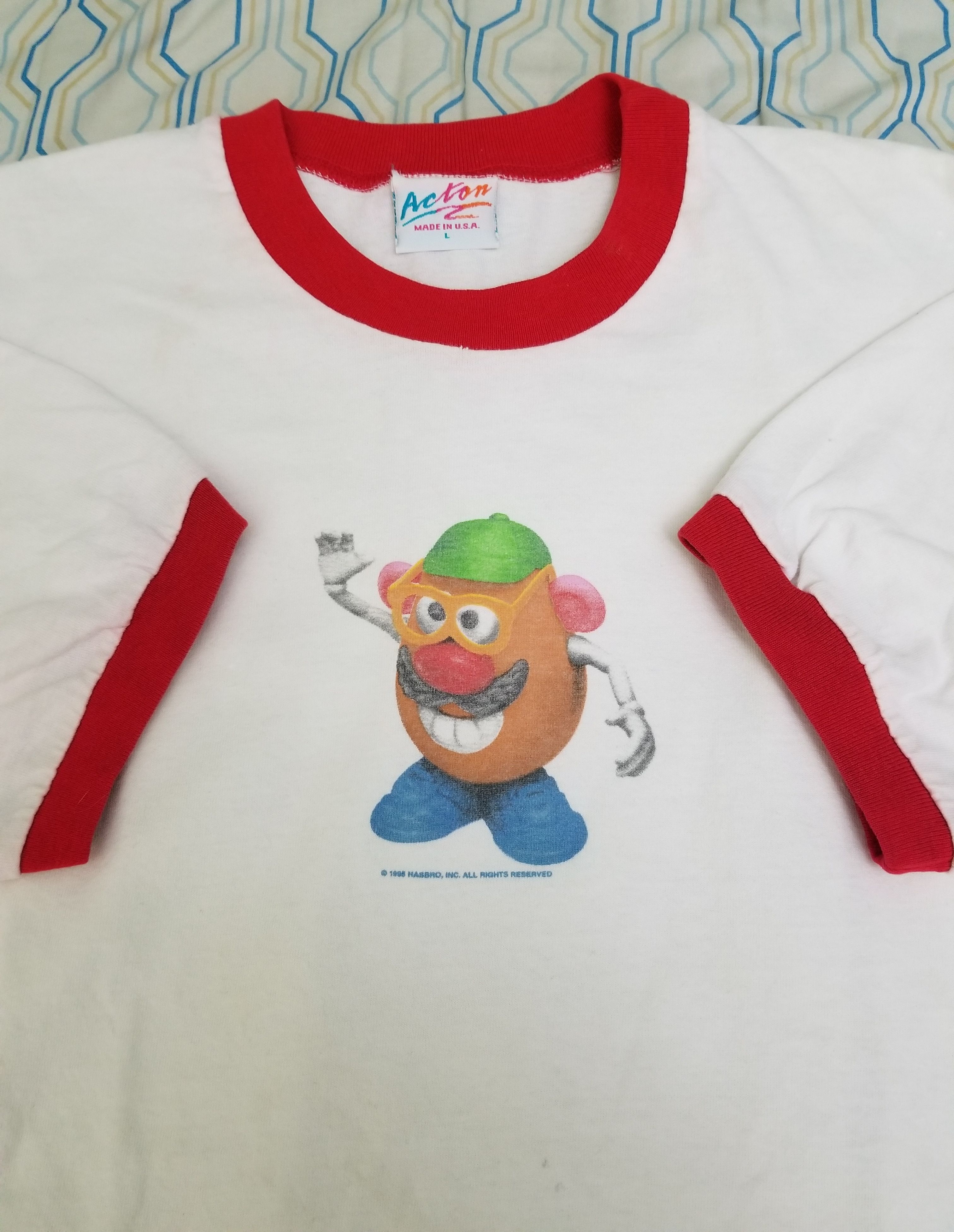 Vintage 1995 Hasbro Baked Potato Tee T-Shirt Toy Story top