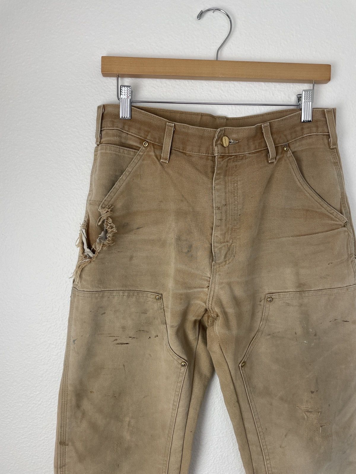 Carhartt Vintage carhartt double knee pants Size US 30 / EU 46 - 4 Thumbnail