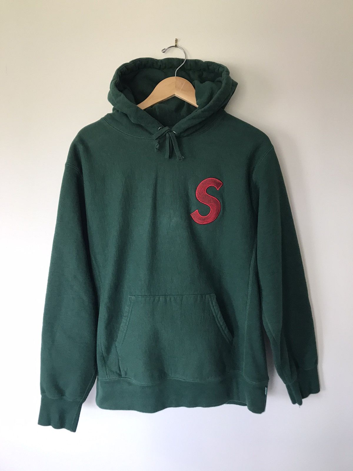 Supreme Supreme S Logo Hooded Sweatshirt Hoodie Dark Green FW18 