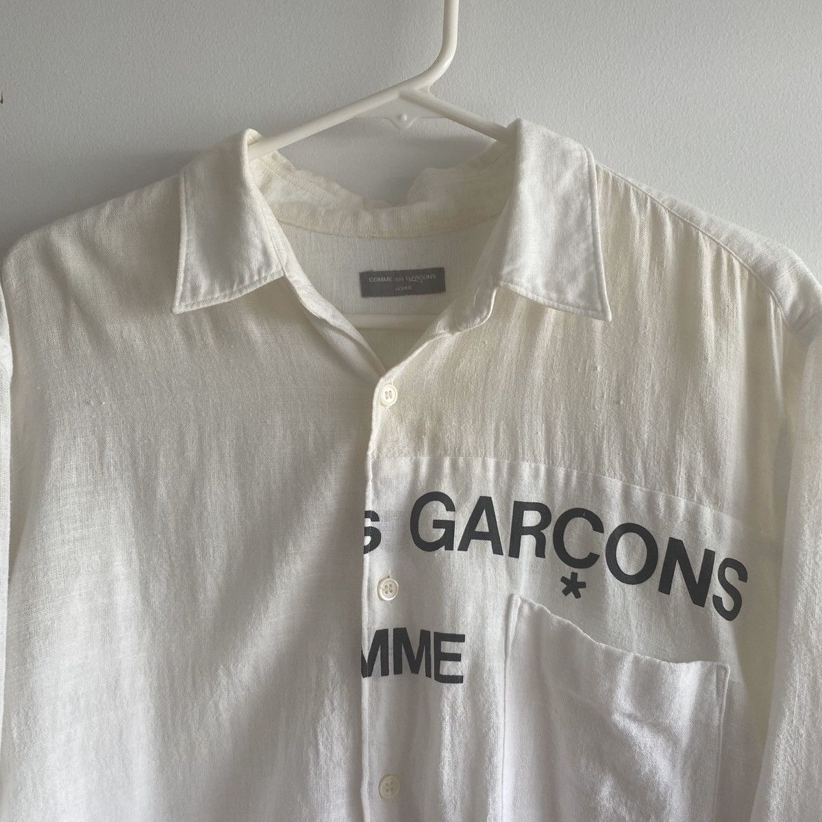 Comme des Garcons Homme Plus Split Logo Button-up Size US L / EU 52-54 / 3 - 2 Thumbnail