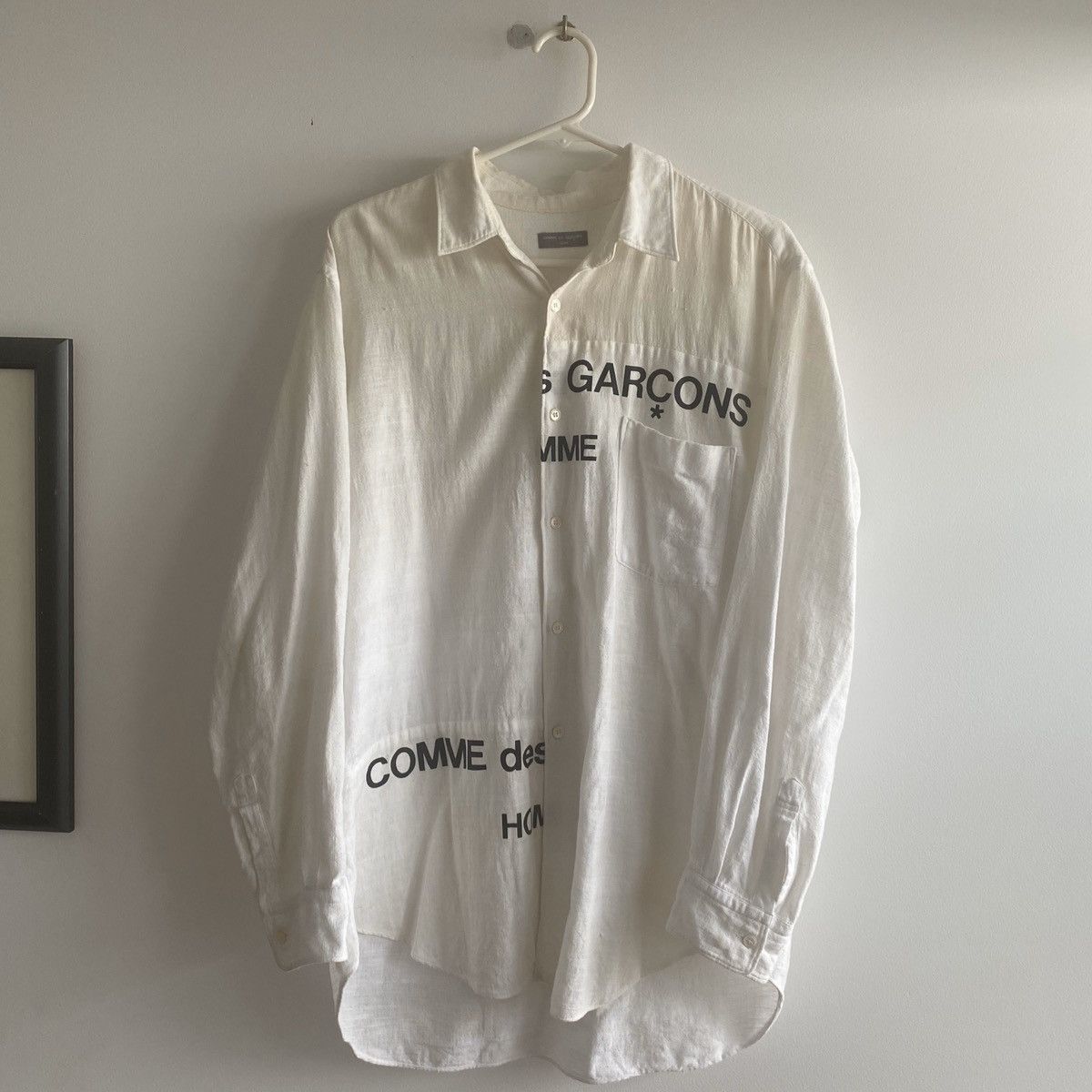 Comme des Garcons Homme Plus Split Logo Button-up Size US L / EU 52-54 / 3 - 1 Thumbnail