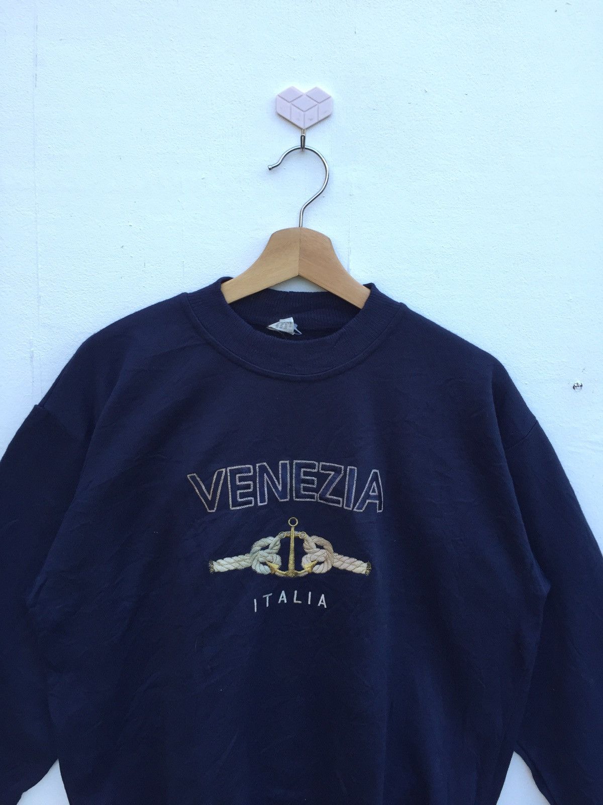 SSSR Venezia Vintage Venezia Italian Embroidery Logo Crewneck Sweatshirt Size US L / EU 52-54 / 3 - 2 Thumbnail