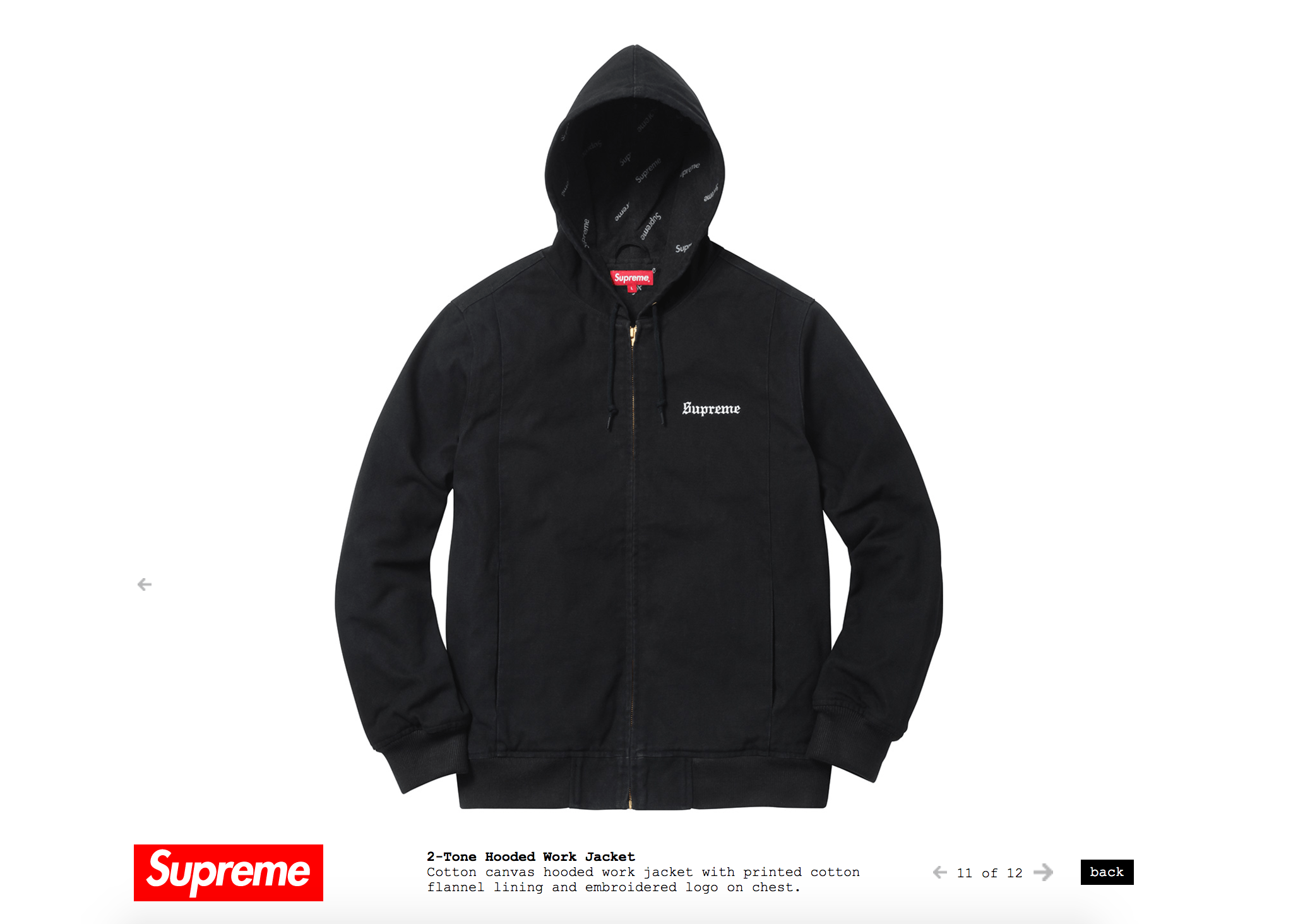 Supreme 2 Tone Hooded Jacket Grailed