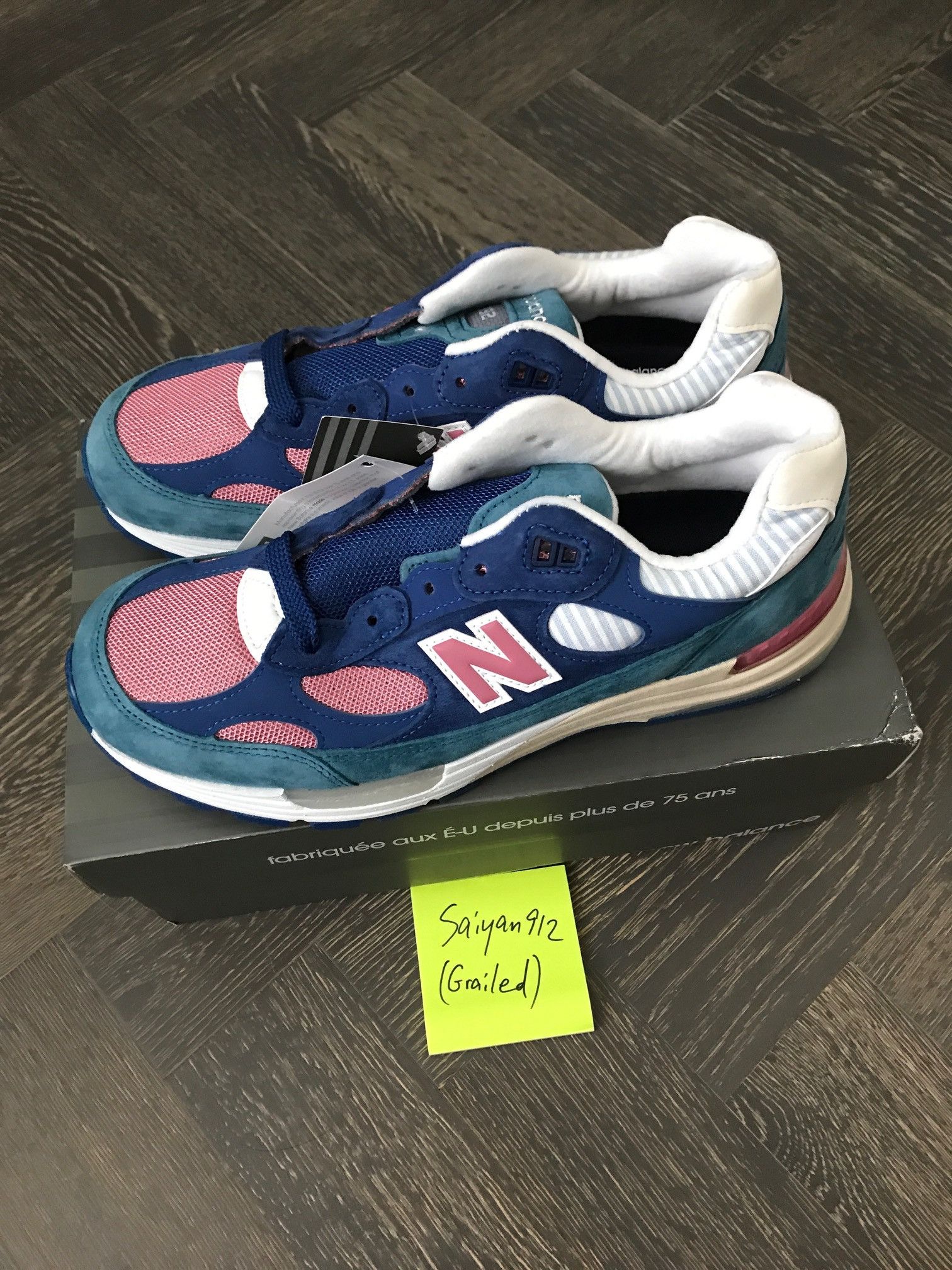 New Balance New Balance 992 Blue Teal Rose M992NT size 9 | Grailed