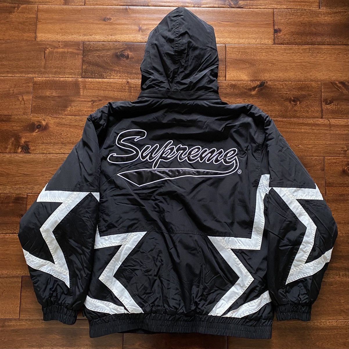 Supreme Stars Puffy Jacket | Grailed