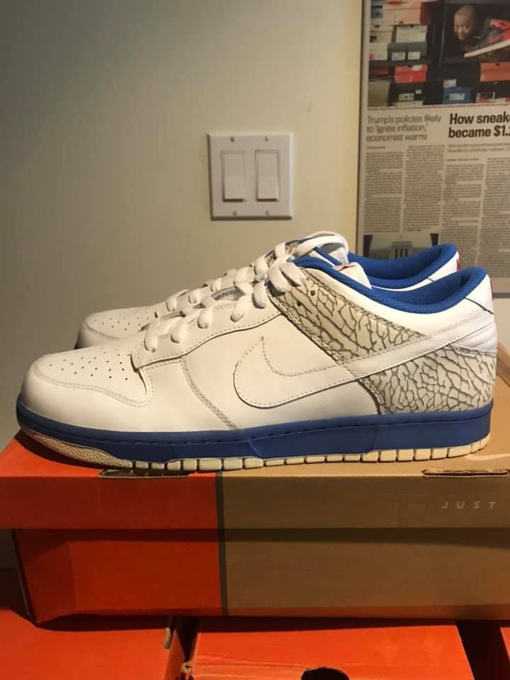 Nike 2007 Dunk Low CL "Jordan Pack - True Blue" Size US 13 / EU 46 - 8 Thumbnail