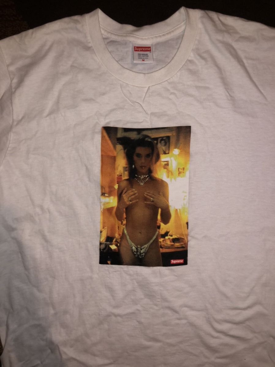 Supreme Nan Goldin Kim in Rhinestone Tee (SS18) - $48