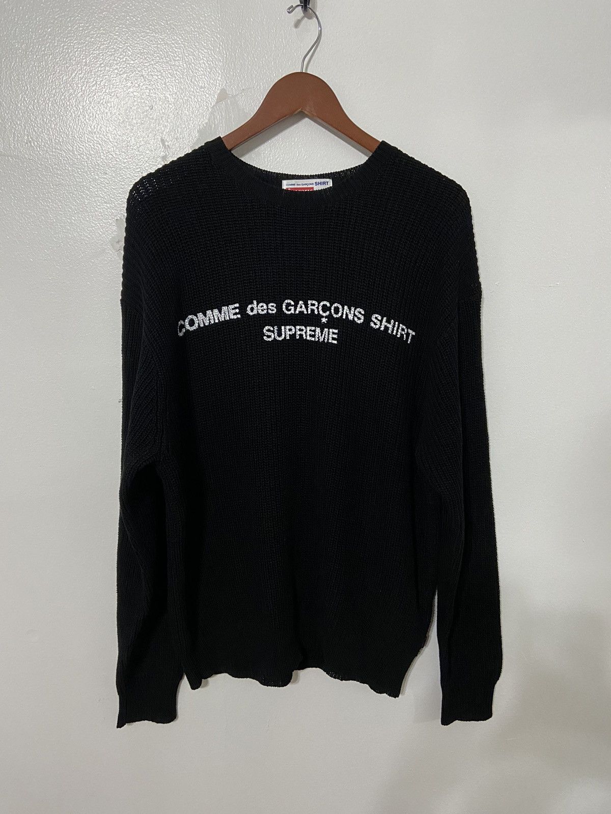Pre-owned Comme Des Garçons Supreme Comme Des Garcons Sweater In Black
