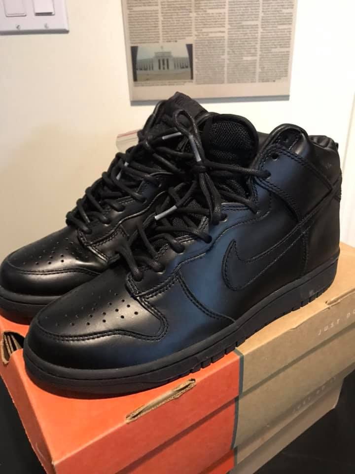 Nike NIKE DUNK HIGH PREMIUM BLACK 2003 LEATHER Size US 9 / EU 42 - 1 Preview