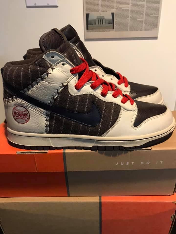 Authentic Nike Dunk High Sample  Untold Truth Memphis Red Sox, Luxury,  Sneakers & Footwear on Carousell