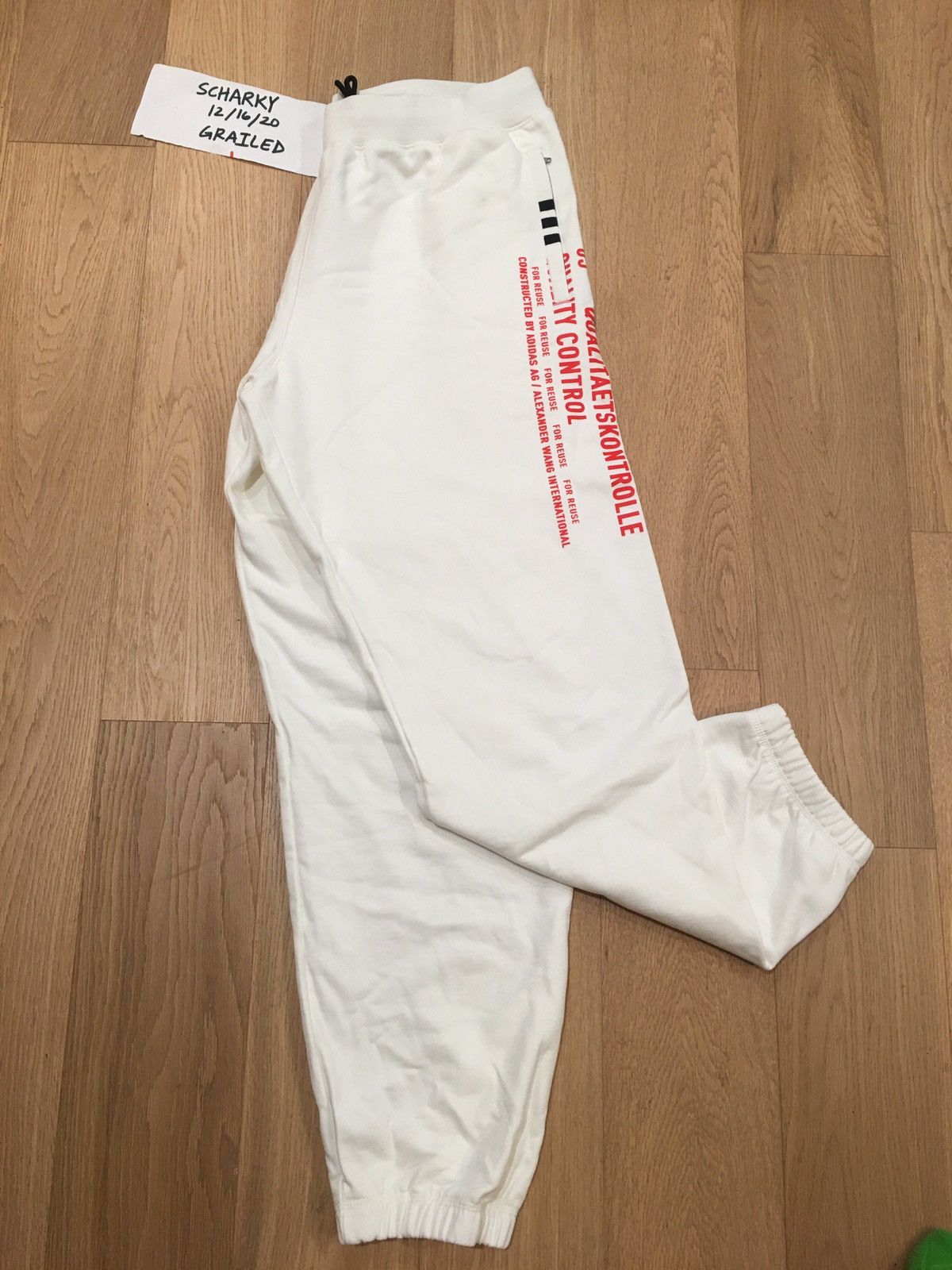 Adidas Alexander Wang ADIDAS X ALEXANDER WANG GRAPHIC JOGGERS XL Grailed