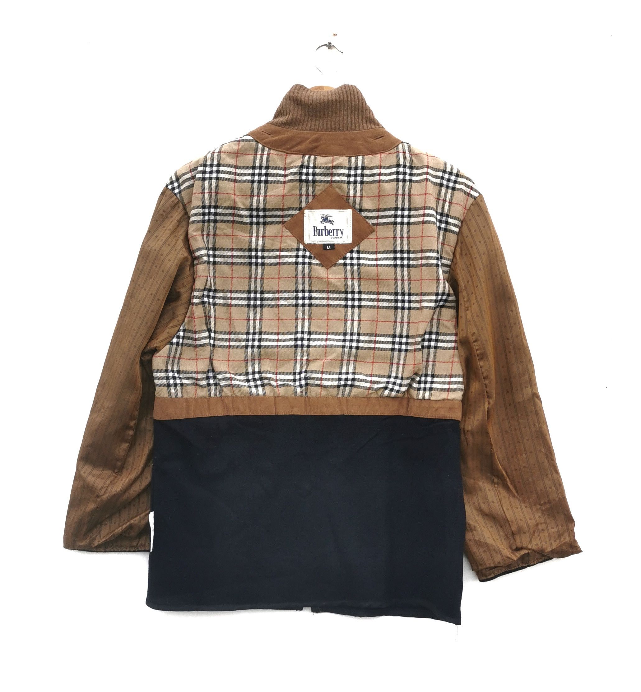 ジャケット・アウター vintage BURBERRY LONDON linen jkt BURBERRY london Bomber Jacket coat winter nova Check Lined