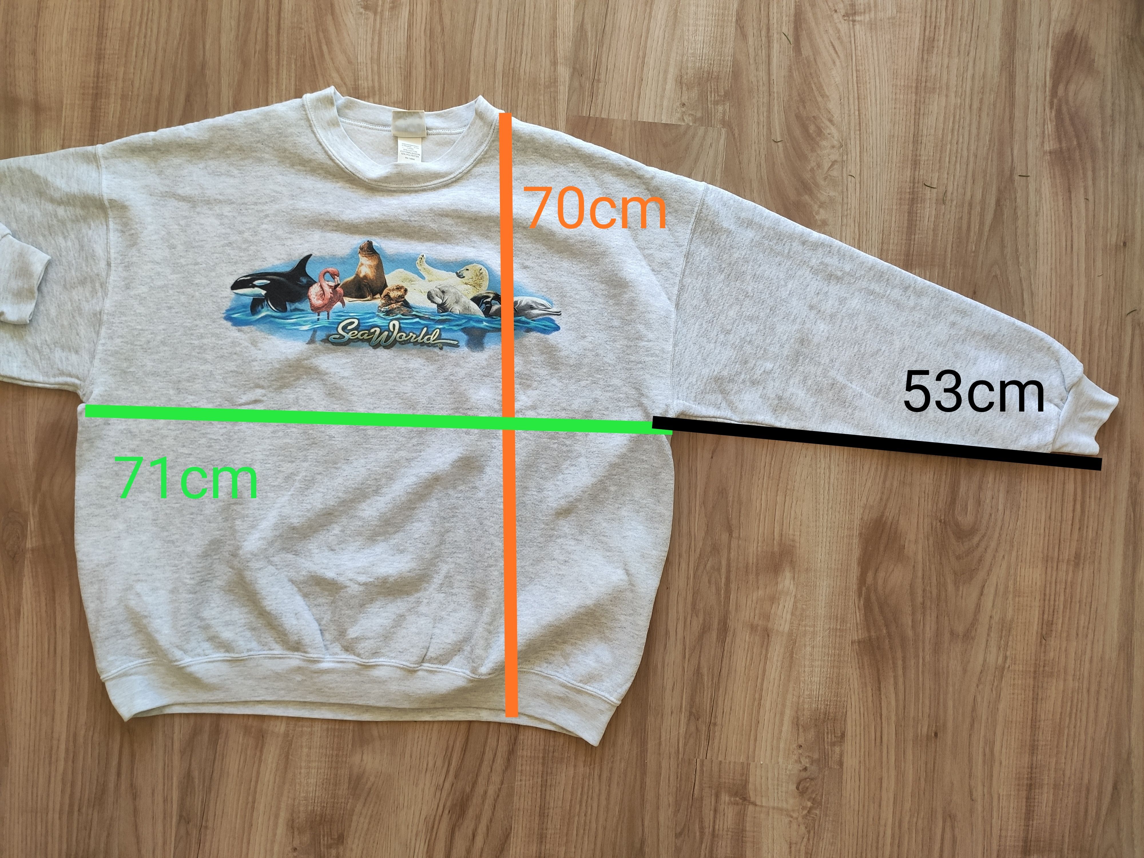 Lee Vintage boxy sweatshirt sweater animals dolphins 90s Size US XL / EU 56 / 4 - 11 Thumbnail