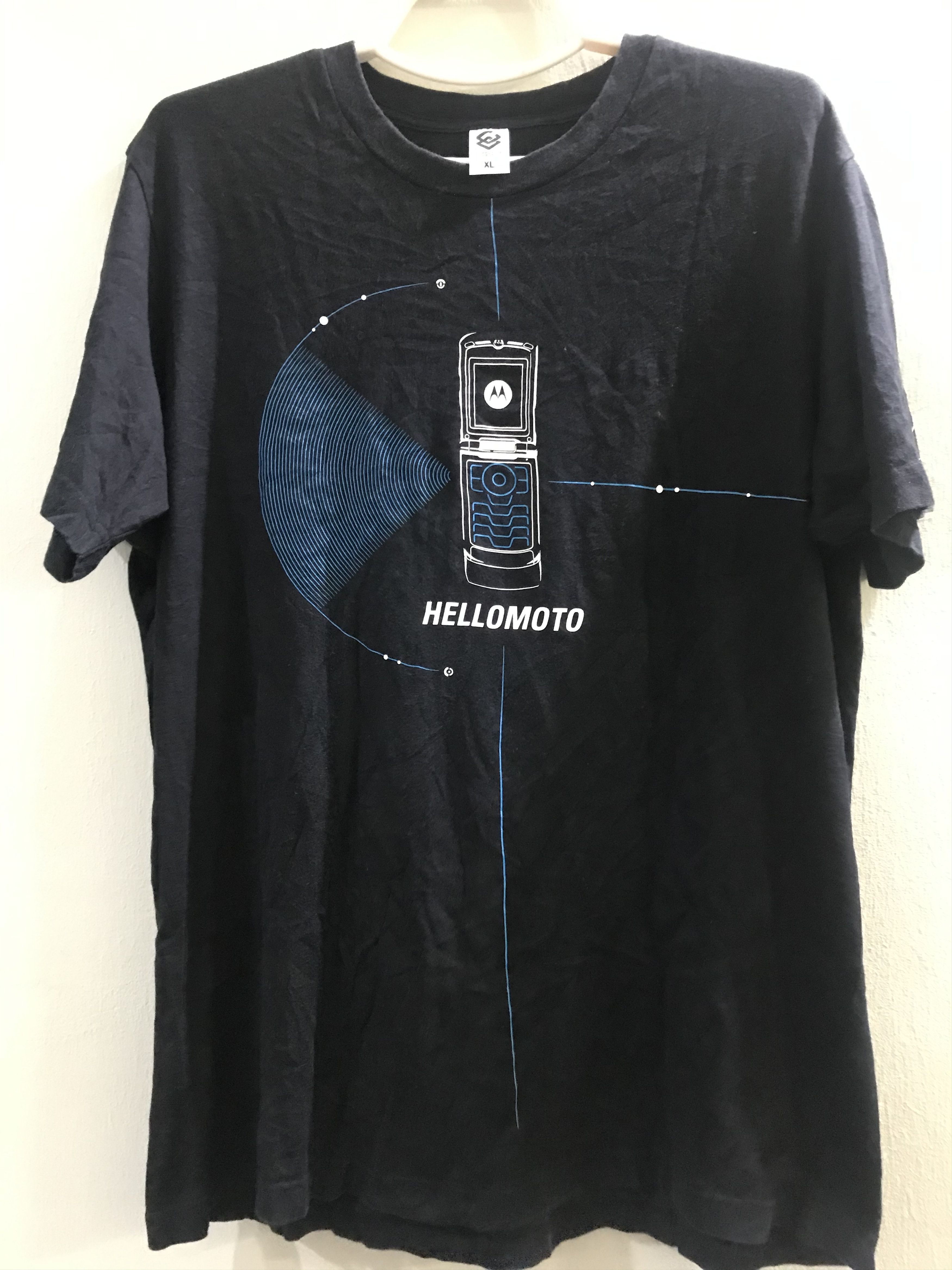 Motorola Vintage Motorola Telecomunication Hellomoto Promo T-Shirt Size US XL / EU 56 / 4 - 1 Thumbnail