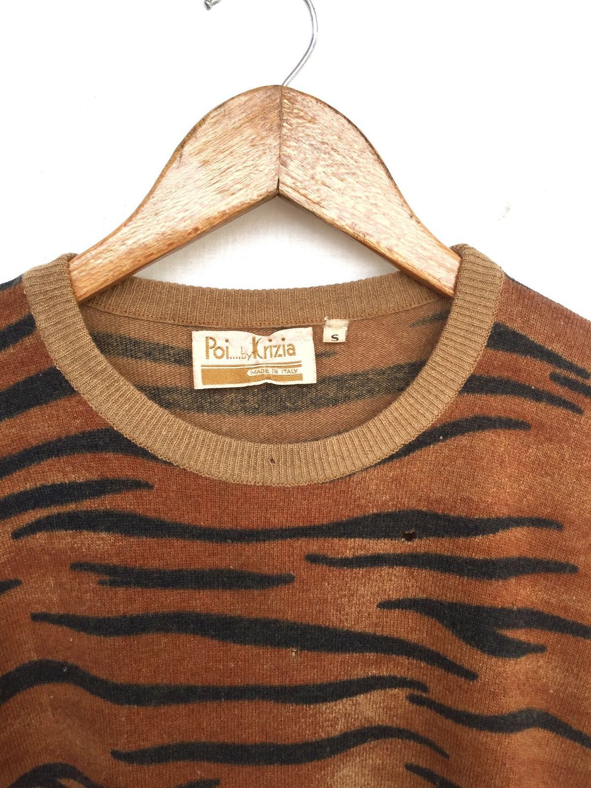 Krizia Uomo ❌LAST DROP❌ Iconic Vintage 80’s Tiger Skins LS Jumper Size US M / EU 48-50 / 2 - 2 Thumbnail