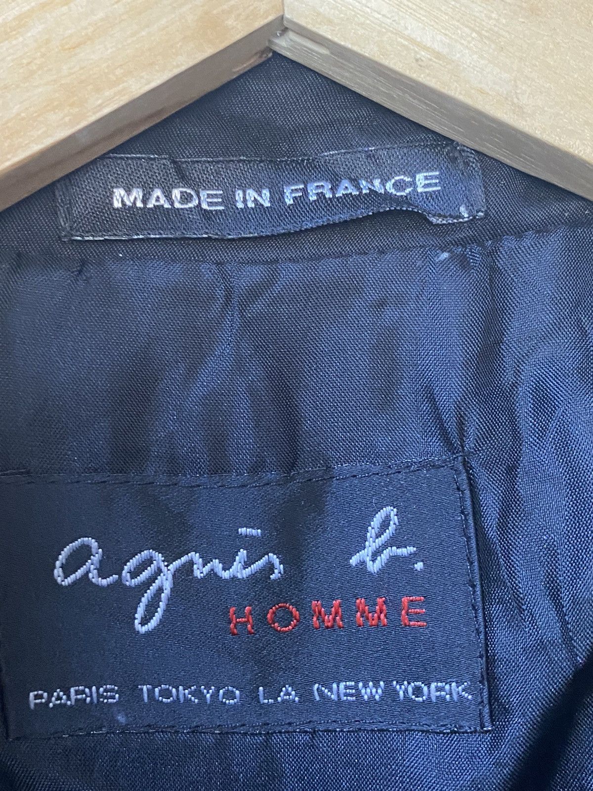 Designer Agnes B Men Black Zipper Jacket Size US M / EU 48-50 / 2 - 5 Thumbnail