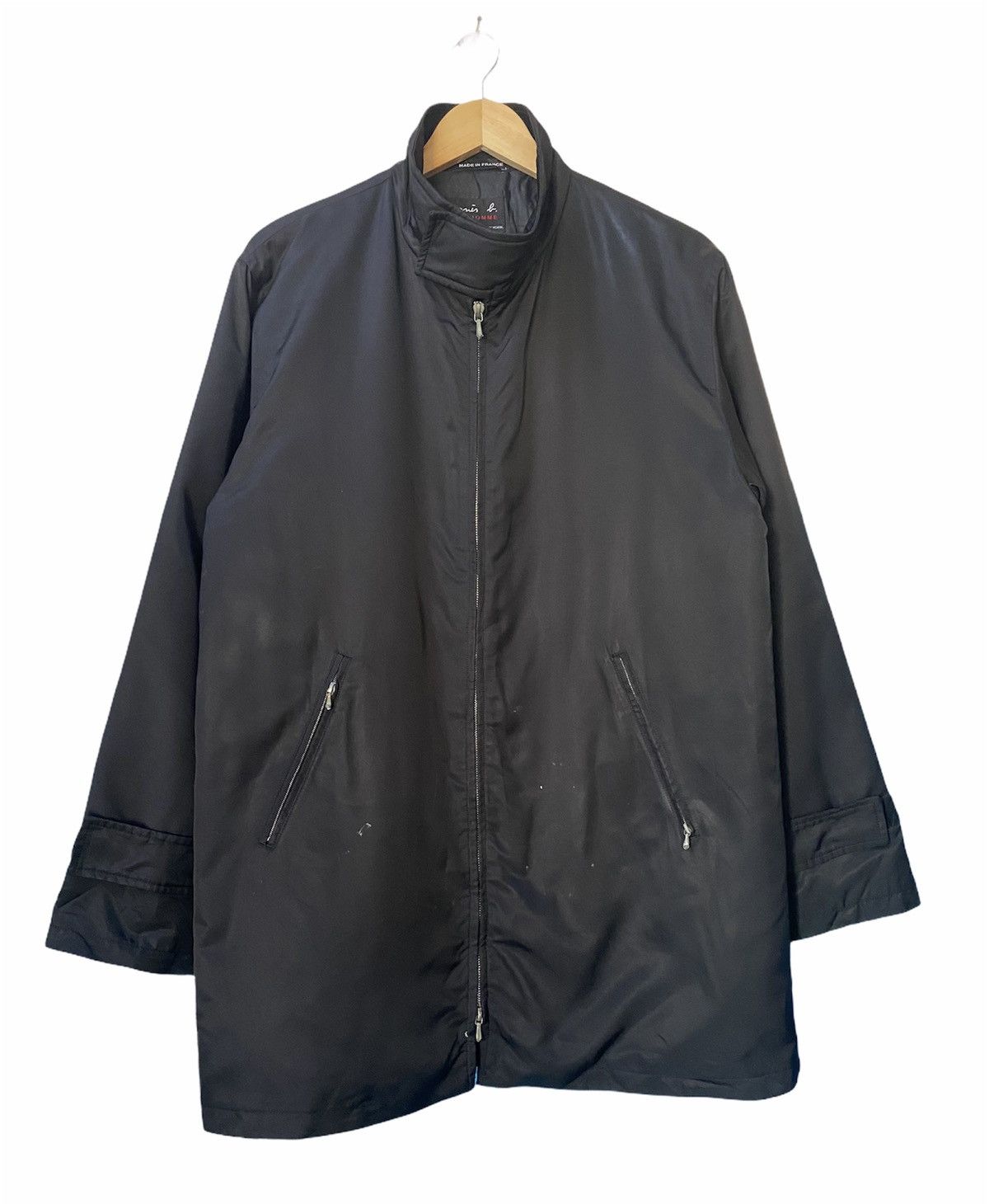 Designer Agnes B Men Black Zipper Jacket Size US M / EU 48-50 / 2 - 1 Thumbnail