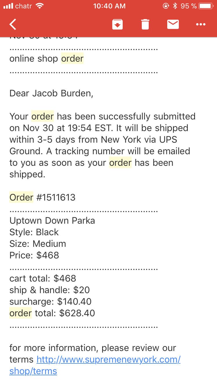 Supreme FW15 Black Uptown Down Parka Size US M / EU 48-50 / 2 - 13 Thumbnail