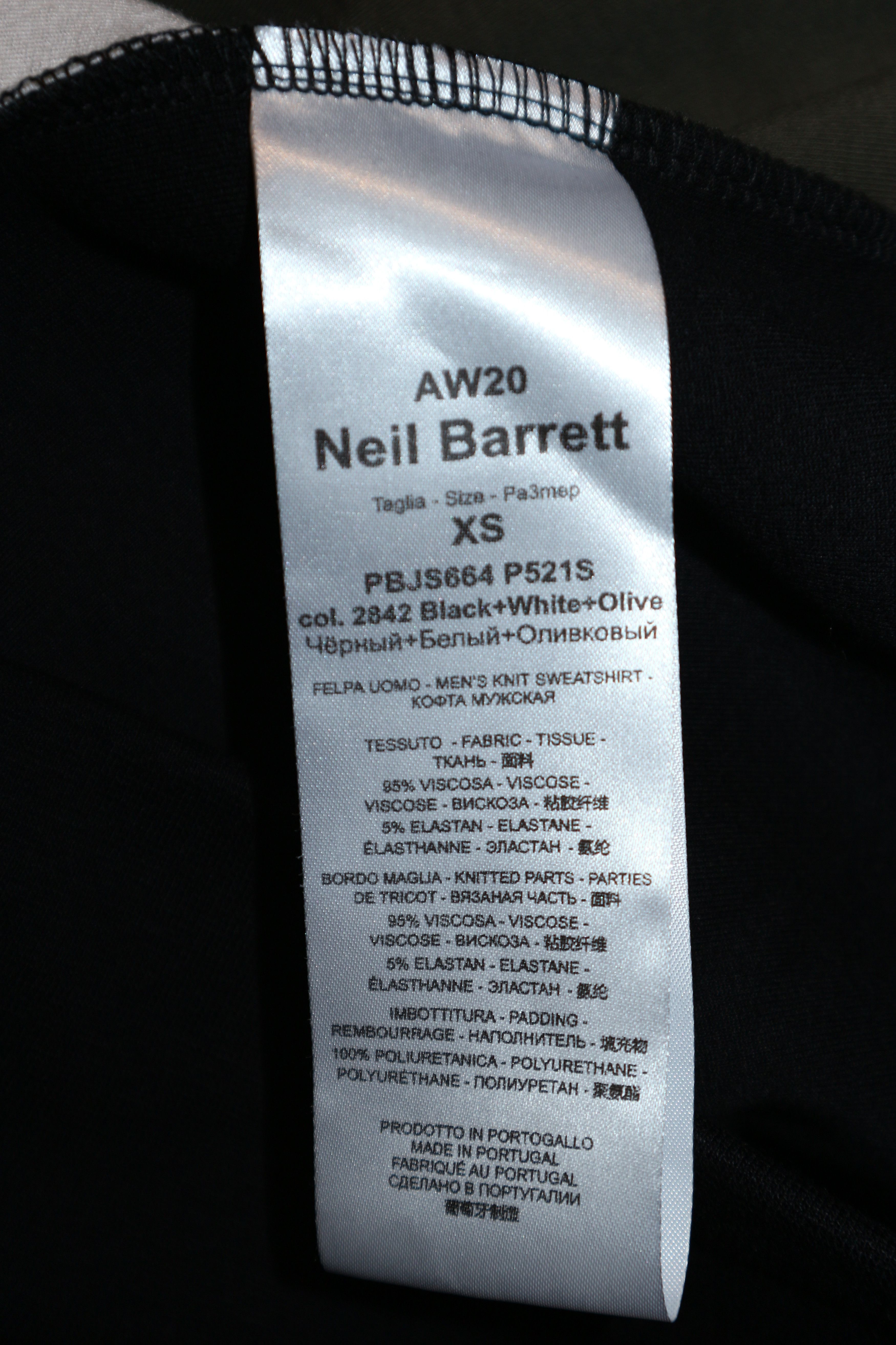 Neil Barrett modernist neoprene sweatshirt Size US XS / EU 42 / 0 - 11 Thumbnail