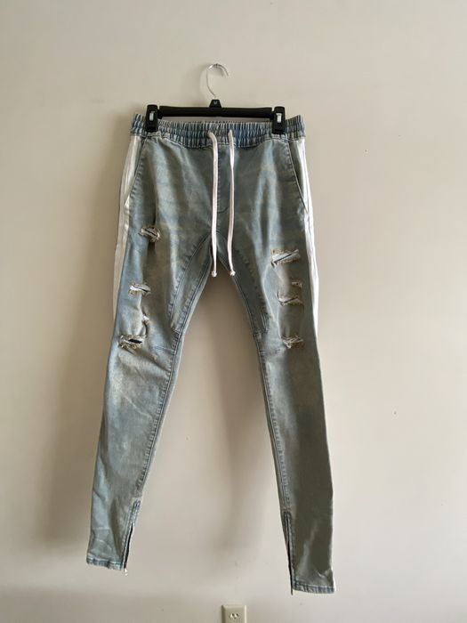Pacsun side stripe discount drop skinny jogger pants