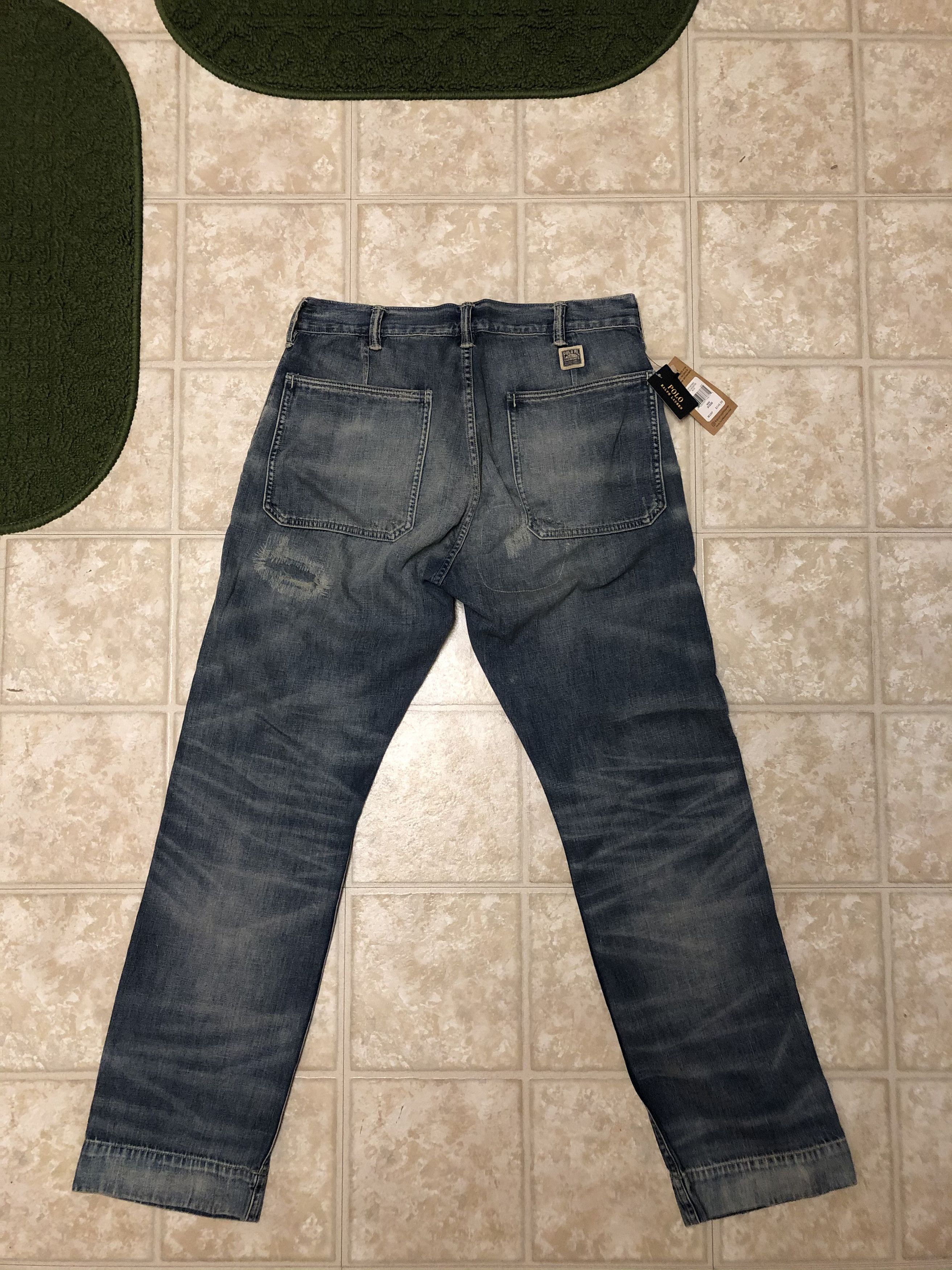 Polo Ralph Lauren × Ralph Lauren Polo Ralph Lauren Distressed Patchwork Jeans Size US 31 - 3 Thumbnail