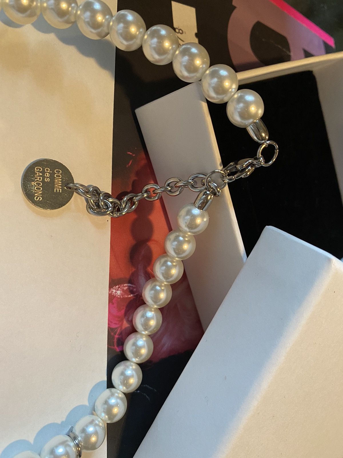Comme des Garcons Comme des Garçons x Mikimoto Pearl Necklace Grailed