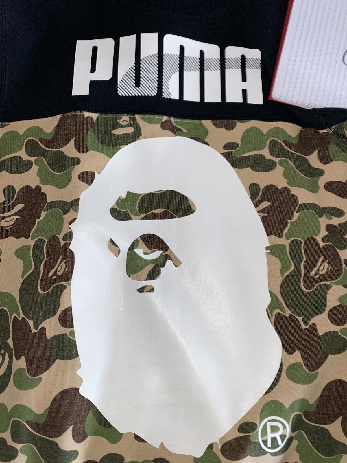 Bape Puma Bape x puma black and camo crewneck Grailed