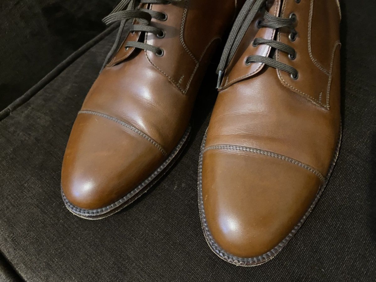 Ferragamo Brown Cap Toe Oxford Shoes