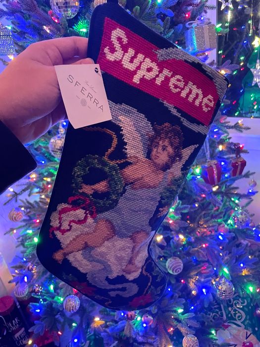 Supreme Supreme Christmas Stocking DS and in hand | Grailed