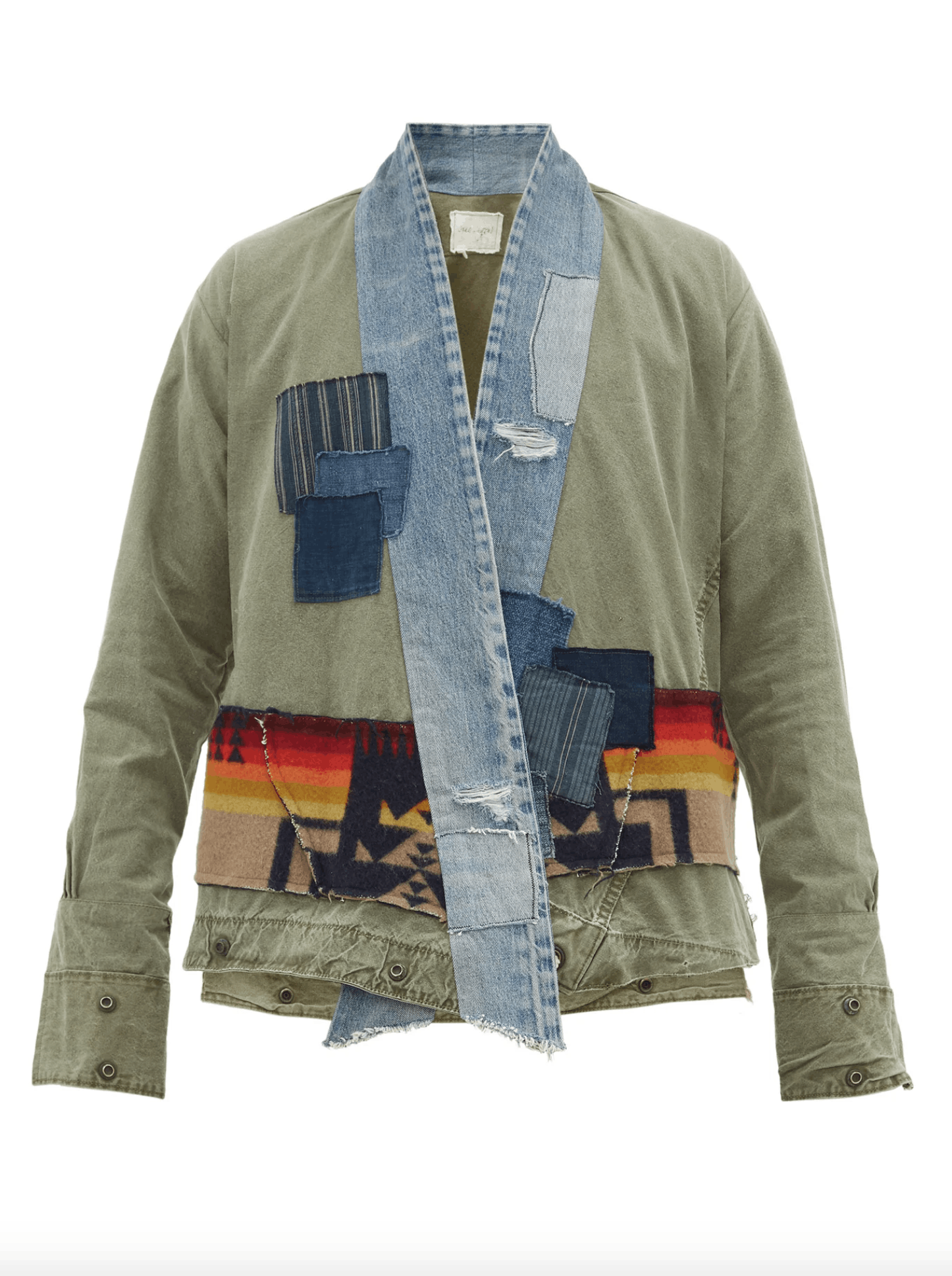 Greg Lauren GREG LAUREN PATCHWORK ARMY KIMONO NAVAJO BORO 1 | Grailed