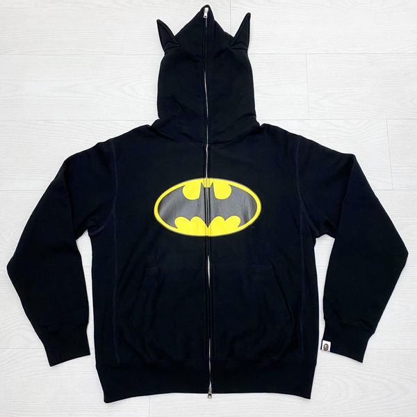 Bape batman hoodie with ears hotsell