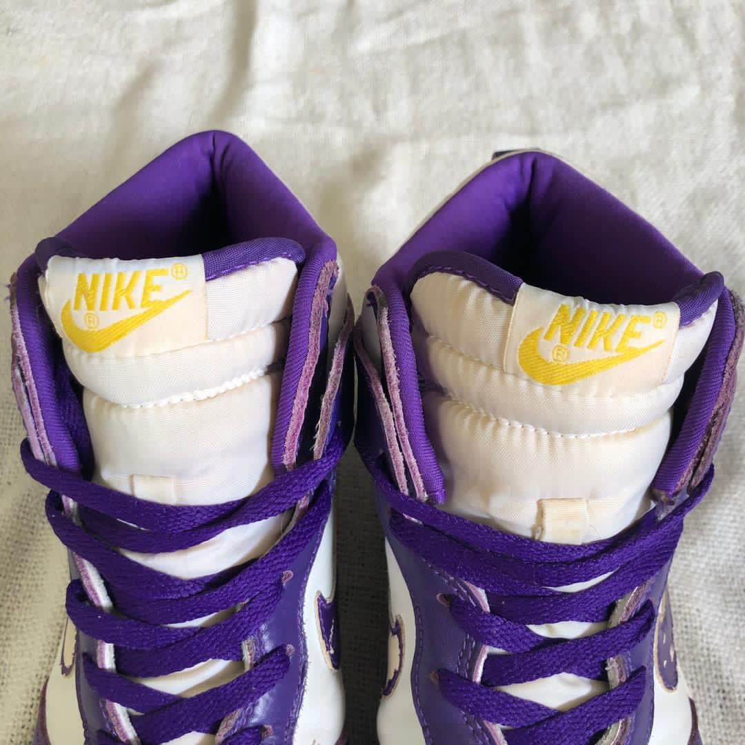 Nike × Vintage 🔴FINAL DROP🔴 1999 Dunk High Le White | Varsity Purple Size US 10 / EU 43 - 9 Thumbnail