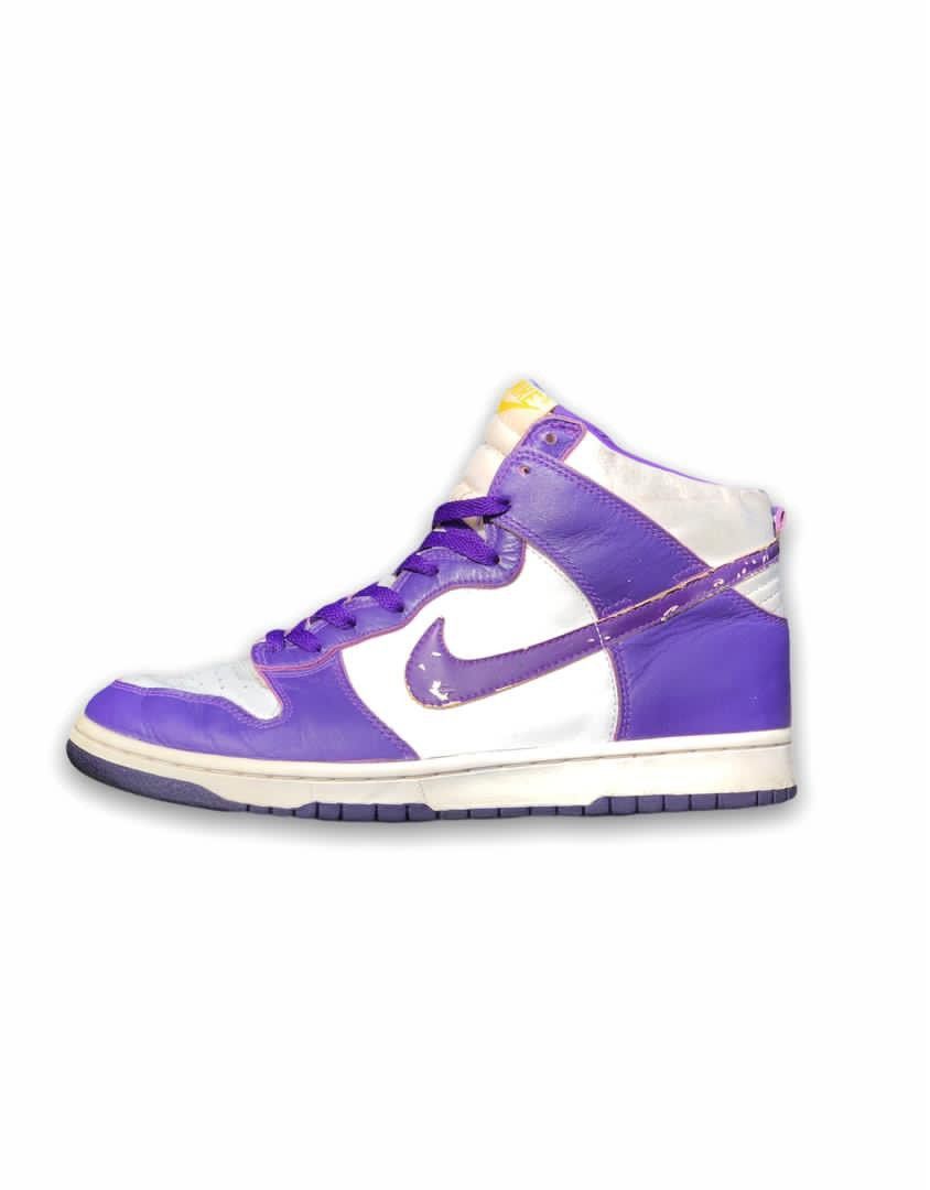 🔴FINAL DROP🔴 1999 Dunk High Le White Varsity Purple
