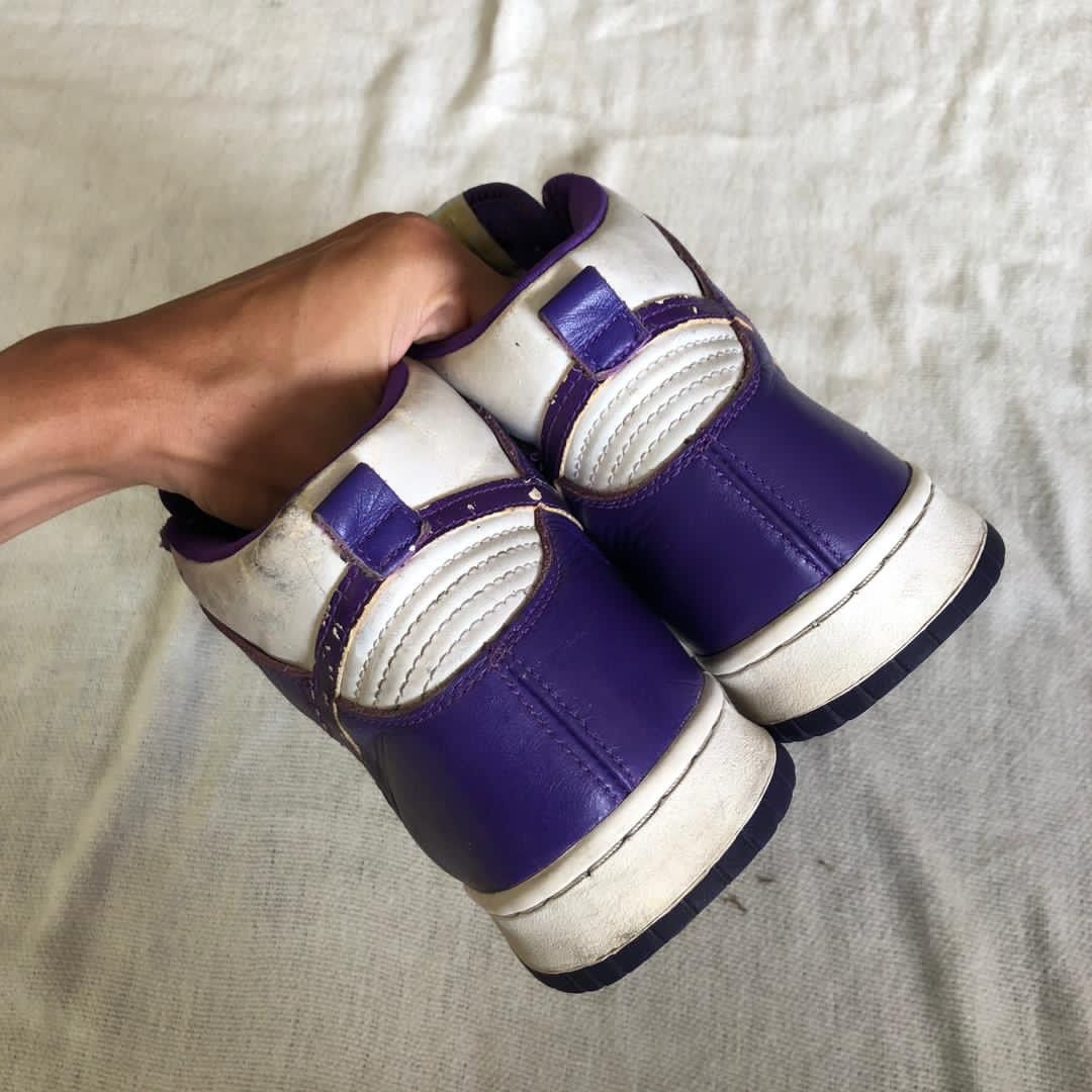 Nike × Vintage 🔴FINAL DROP🔴 1999 Dunk High Le White | Varsity Purple Size US 10 / EU 43 - 8 Thumbnail