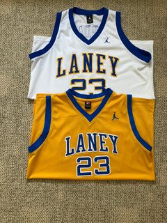 Jordan, Shirts, Michael Jordan Laney High School Basketball Jersey 23  White Sz Xl 52 Team Nike