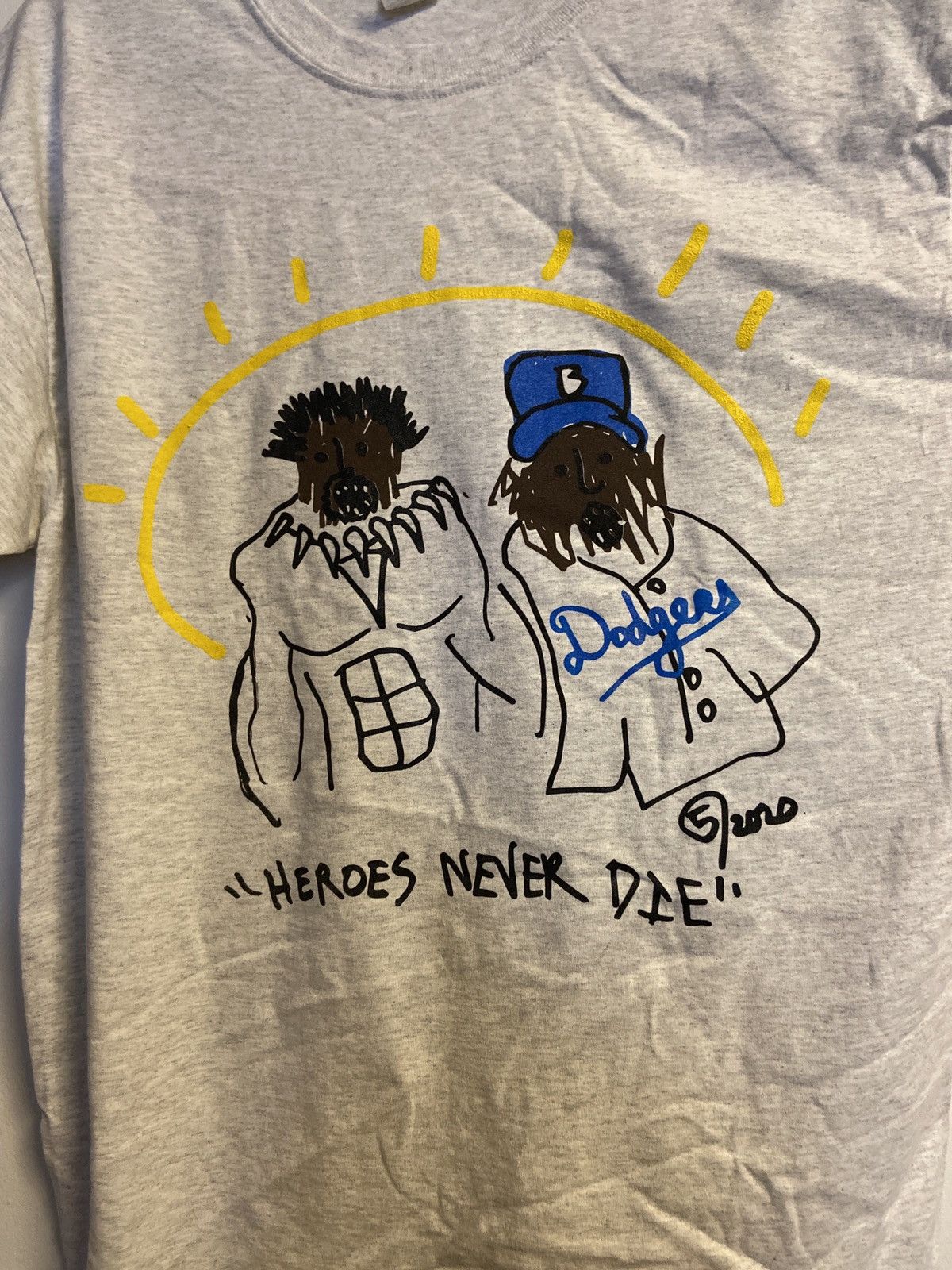 Vintage IN HAND BLACK PANTHER & JACKIE ROBINSON 5AMROSA TEE Size US L / EU 52-54 / 3 - 4 Thumbnail